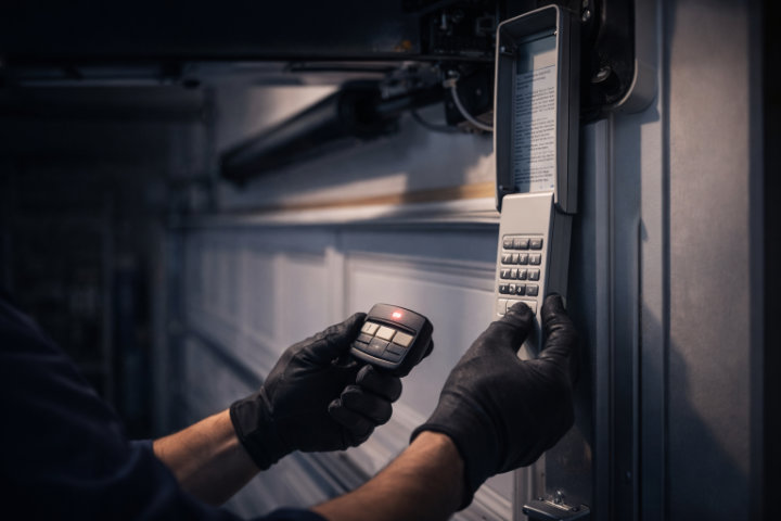 remote & keypad setup aqj garage door services