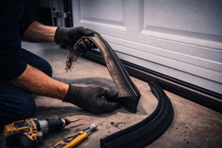weather seal replacement aqj garage doors